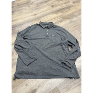 Vineyard‎ Vines Edgartown Polo Shirt Men's XL Gray Long Sleeve Collared Preppy